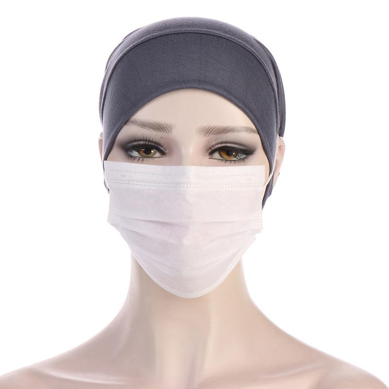 Product Introduction of Mũ Turban cho phụ nữ, có thể co giãn, Mũ trùm đầu bên trong, có xỏ lỗ tai, không bao gồm mặt nạ 18