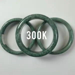Bangle hijau burma jadeite  grade A size 55-56-57-58-59mm