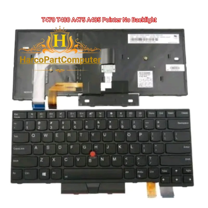 Keyboard Lenoovo ThinkPad T470 T480 A475 A485 Pointer No Backlight 0