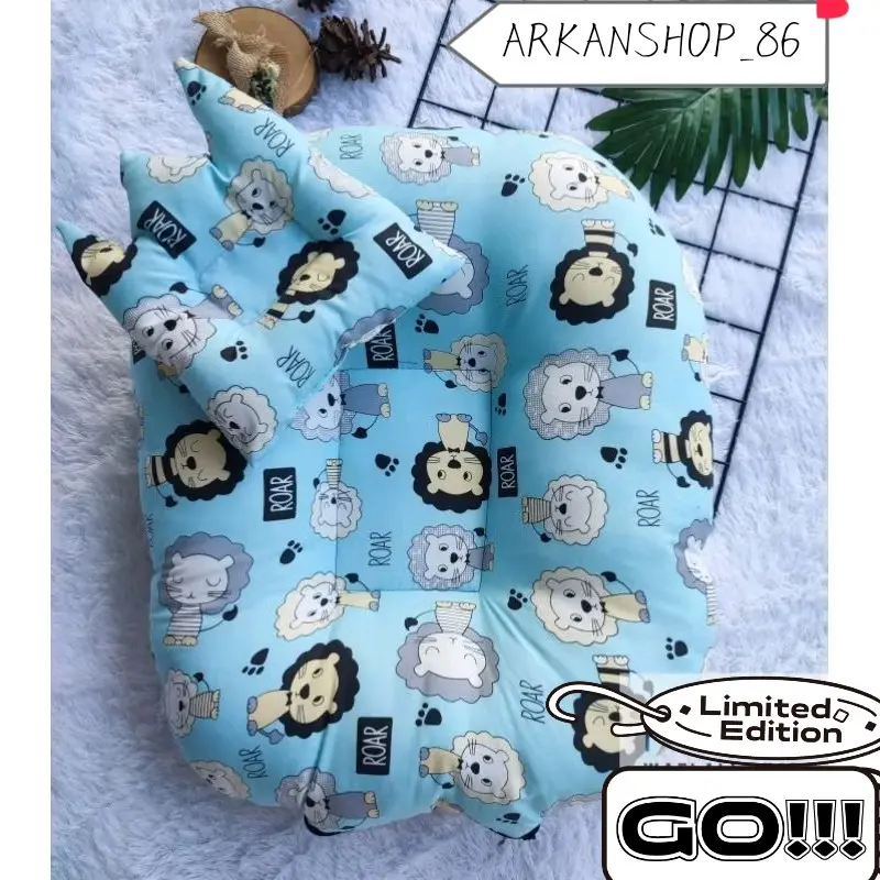 Sofa Bayi Full Silikon Motif Karakter Multifungsi  Tidur Empuk Newborn 2
