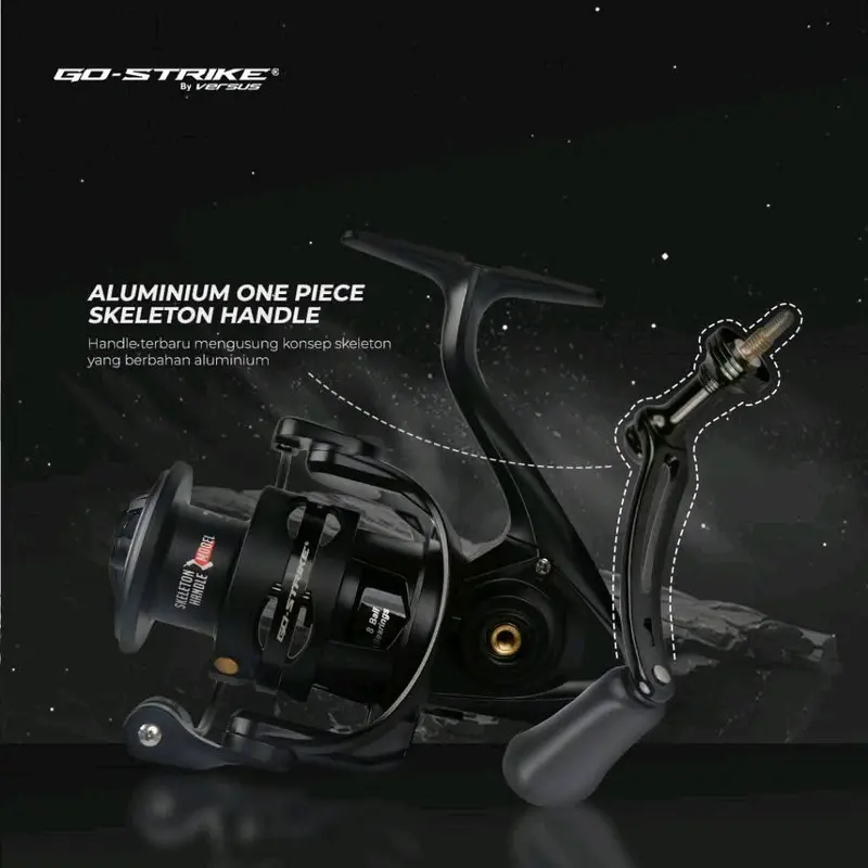 REEL SPINNING GO STRIKE VERSUS SNIPER POWER HANDLE SALTWATER RESISTANT 7