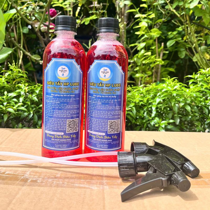 Combo 2 Chai Dung Dịch Rửa Xe Không Chạm HP LUBE 500ml Tẩy Lốc Máy Tẩy Ố Vàng Xe Máy Kính Inox Tẩy Kim Loại...