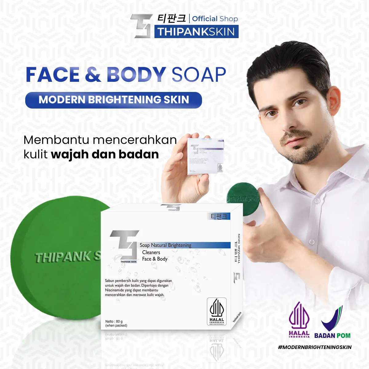 Thipank Skin Face And Body Soap Sabun Pemutih Sabun Pemutih Wajah Sabun Pemutih Wajah Dan Badan Original