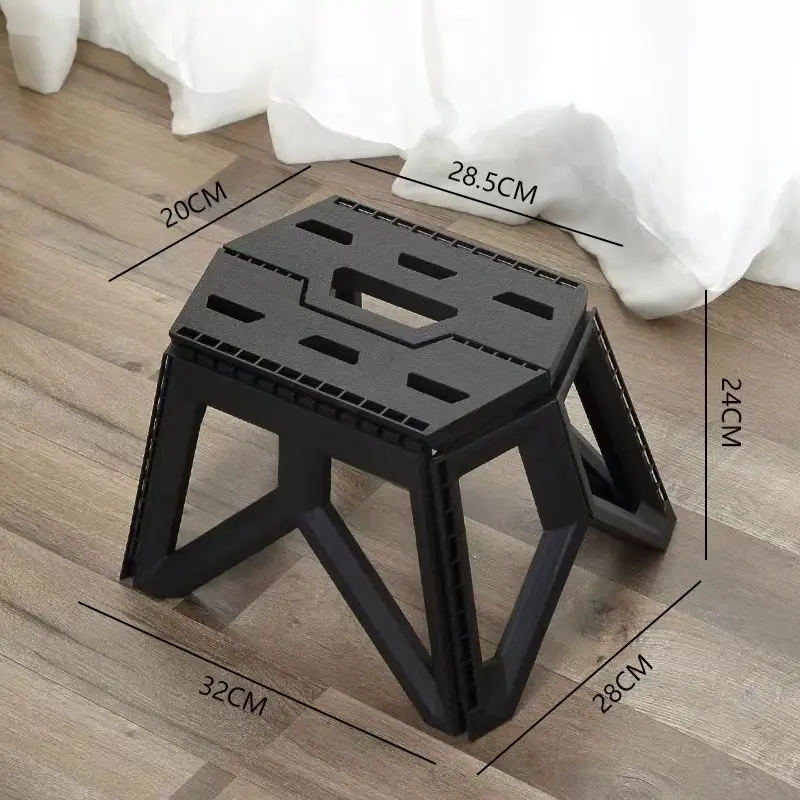 Portable Foldable Stool Step Stool with Handle Camping Stool for Adults & Kids Sturdy for Home and Picnic