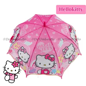 (011)De'Ombrello! Payung Anak Karakter Bahan Kain Gelombang/Payung Anak Full Print Motif Disney