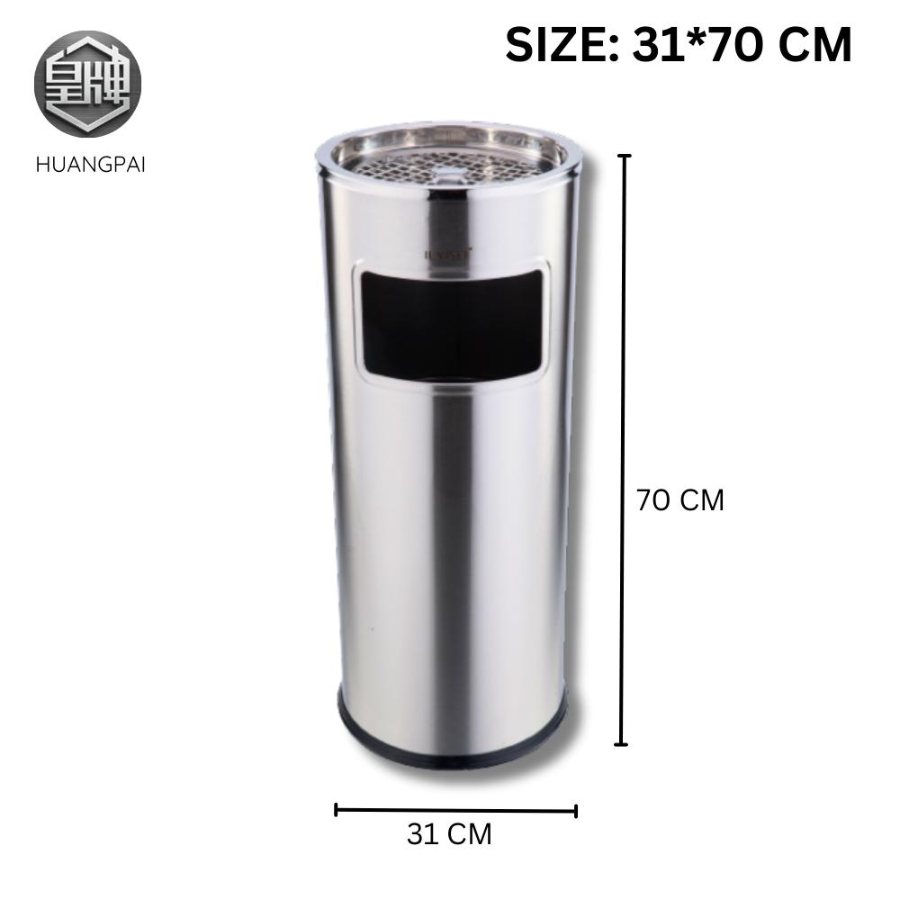 52 Liter Stainless Steel Tong Sampah Stainless Steel Dustbin With