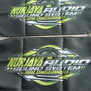 CETAK BENDERA SOUND SYSTEM MINIATUR CUSTOM MURAH - CETAK BENDERA SOUND MINIATUR