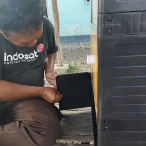 Naiba Nandos Lemari Pakaian Plastik Twin Box Fit Furniture Susun 2 Kode 7552 Dimensi 50x32x64cm Anti Air Anti Jamur Anti Gores