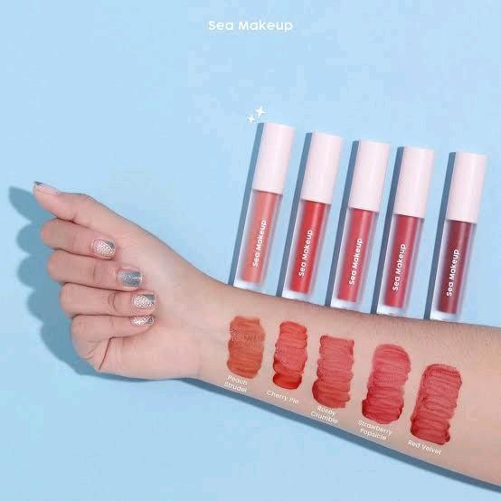 SEA MAKEUP SLICK COVER JELLY TINT perawatan bibir 2