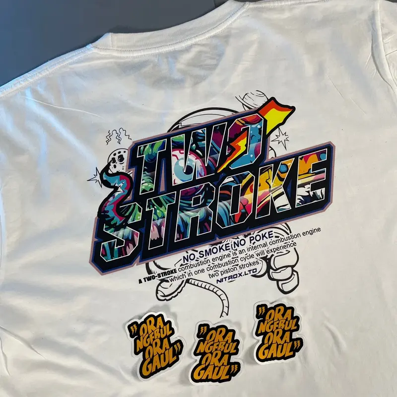 Kaos Nitrox Smoke V3/ Kaos 2tak /  Kaos Pria Katun 3