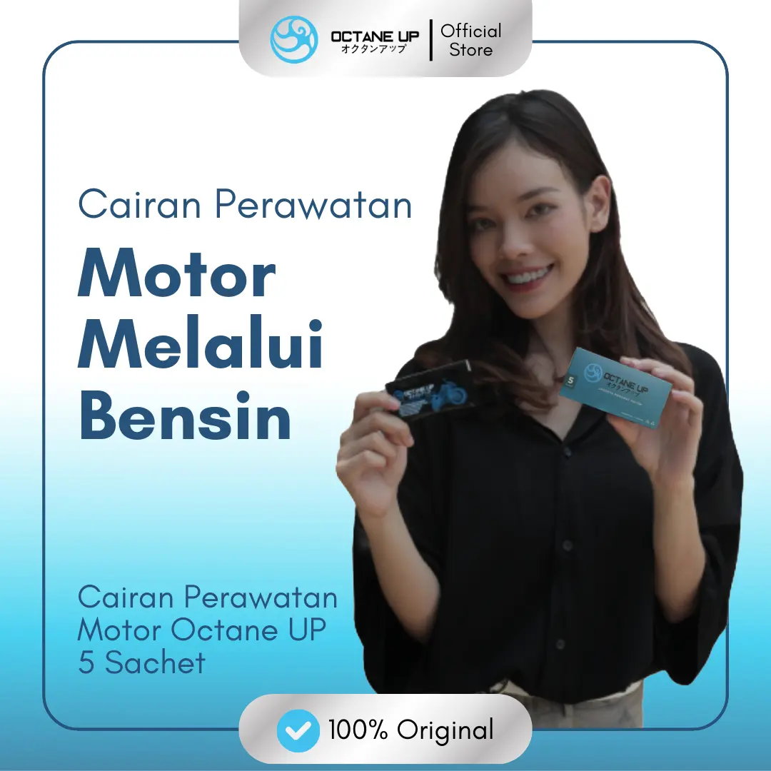 Cairan Perawatan Mesin Motor Octane Up 1 Box isi 5 Sachet Car Engine