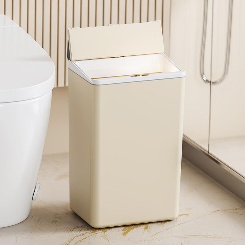 17L household smart induction trash can for kitchen, bedroom, bathroom, electric, fully automatic lid opening, induction kick 6