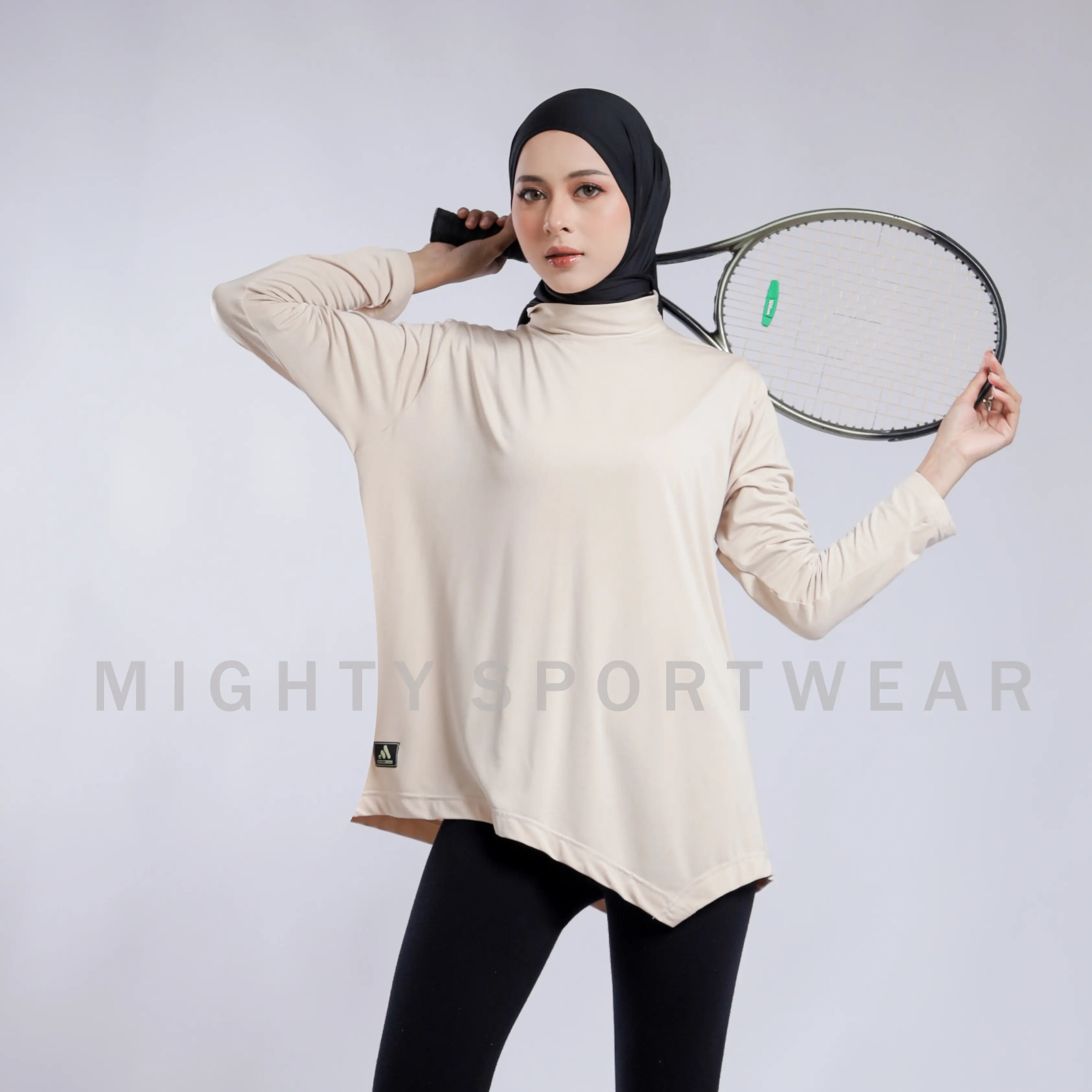 TERBARU- Mighty SportsWear Baju Atasan Wanita Lengan Panjang Polos Olahraga Running Gym Jogging Baju-Olahraga-Wanita-Lengan-Panjang-Hijab-Sport-Kaos-Long-Sleeve-T-Shirt-Yoga-oversize