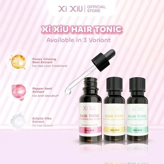Xiu Xiu Hair Tonic 20 ml  Varian : For hair growth, for anti-dandruff, for hair loss treatment