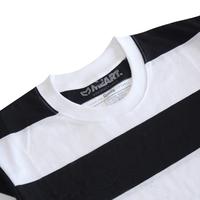Gambar MEART - T-shirt Salur - Black White Baju Combed kaos Pria Keren Kerja Nyaman - XXL dari Meart Project Kab. Bandung 2 Tokopedia