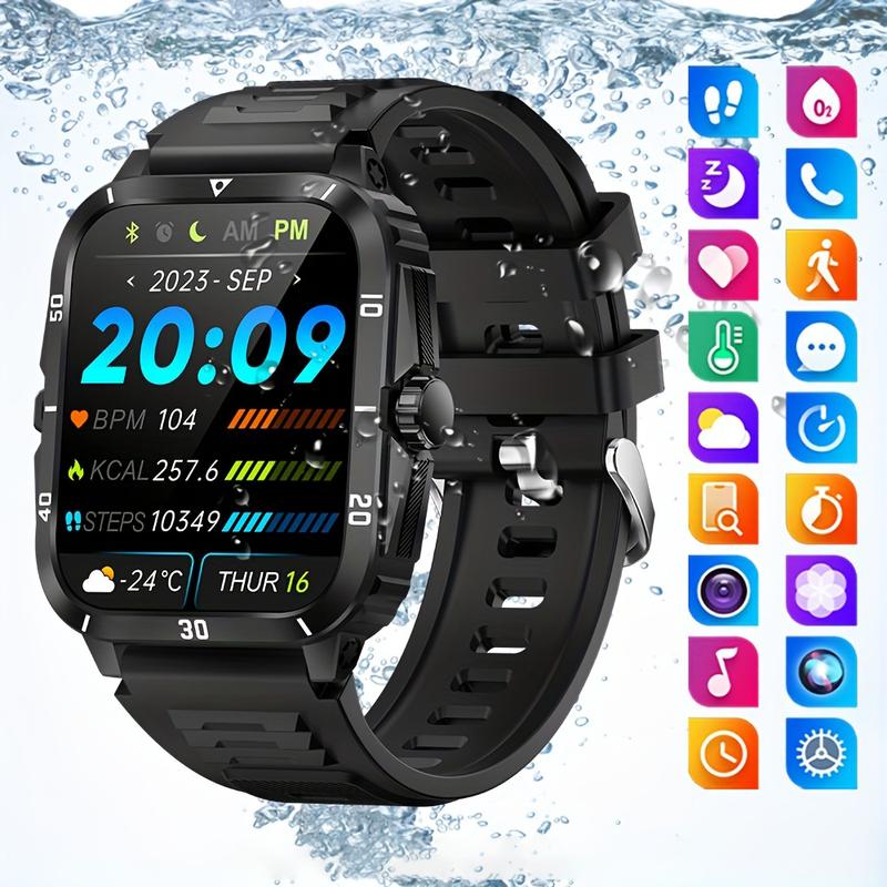 Senbono SmartWatch New Outdoor Sports Smart Watch For Men 1.96 Screen Blood Oxygen BT Call 430 MAH Battery Waterproof Smartwatch Man Reloj Hombre 1