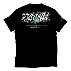 Kaos Pria Wanita Motif Tulisan Graffiti Desain Keren, Baju Kaos Cotton Nyaman untuk Sehari-hari, Fashion Casual Unisex Warna Hitam Putih