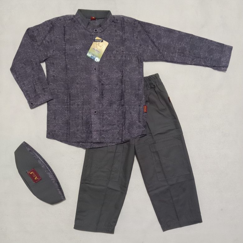 Koko Anak Motif Jaguar A&J New Lengan Panjang Baju Celana