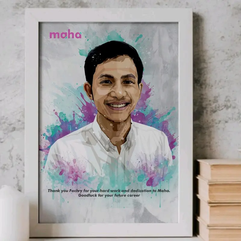 A4 (21x30cm) Pigura Frame Ijazah Sertifikat Bingkai Foto - Natural Kaca 4