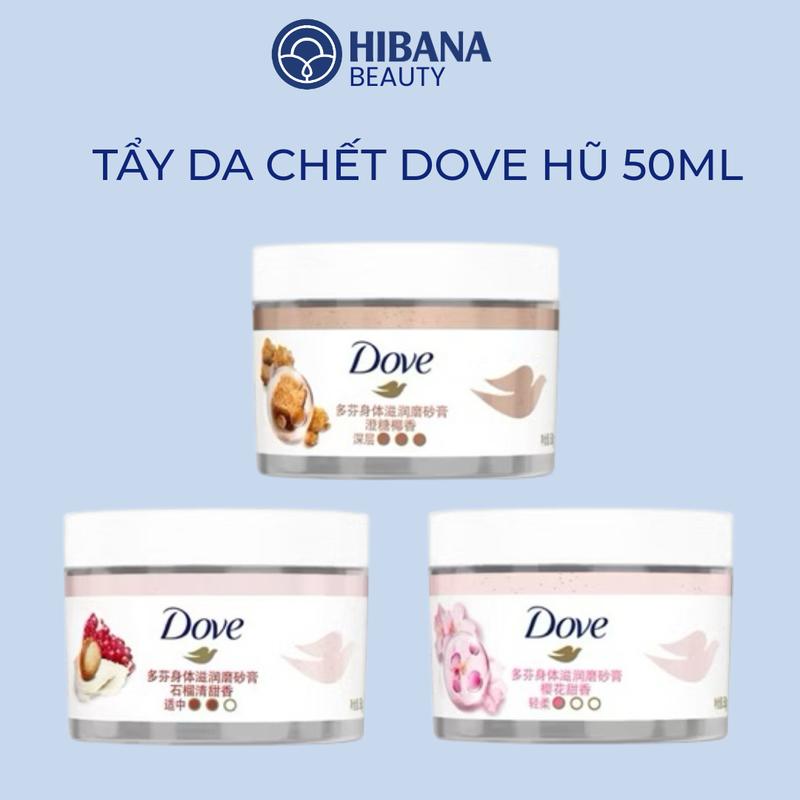MINISIZE 50G Tẩy Tế Bào Chết Dove Body Scrub 50G & Vaseline