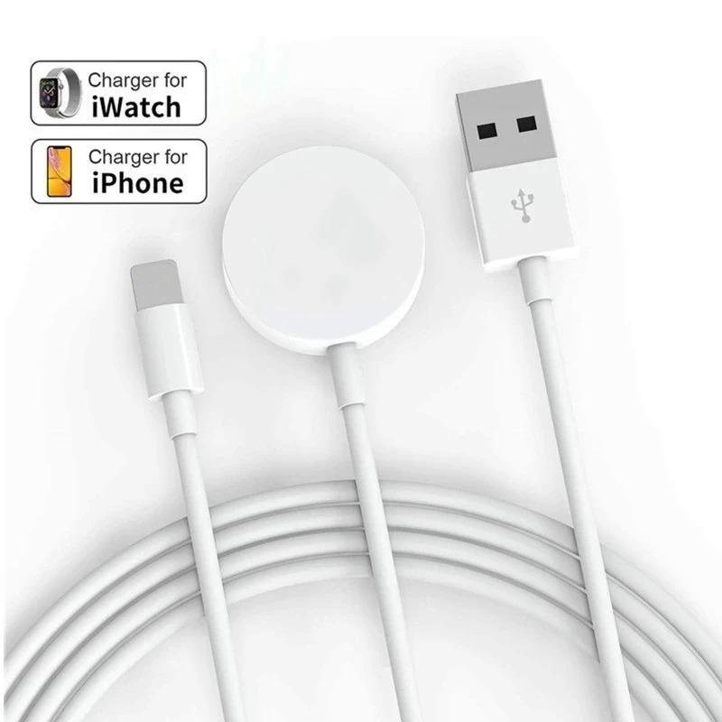 Product Introduction of Suitable For Apple Watch Charger Portable Mini Wireless Magnetic Absorption Usb Charging Base Round Coil Series Ultra 9 8 7 6 SE Accessories Compact Connection Device Wearable Chargeable 6