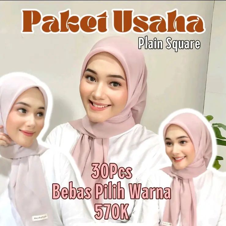 NUSIFA - PAKET USAHA PLAIN SQUARE 30pcs 0