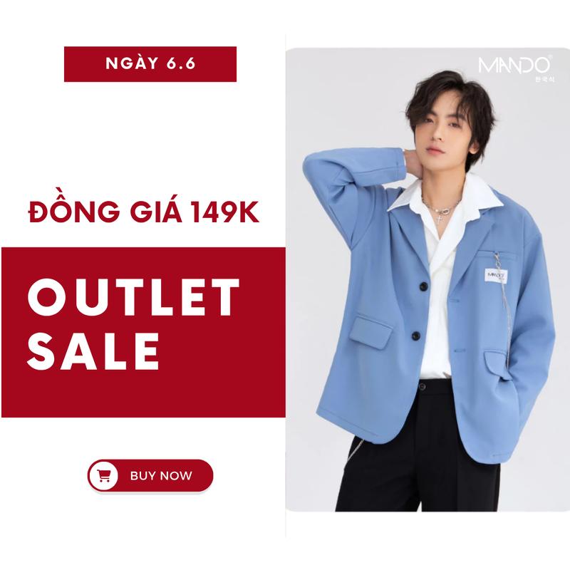 [ DEAL Đồng Giá 149k ] Áo Khoác Blazer Dài Tay Nam MANDO Menswear Kèm Phụ Kiện Kiểu Dáng Unisex Trẻ Trung Thời Trang Hàn Quốc