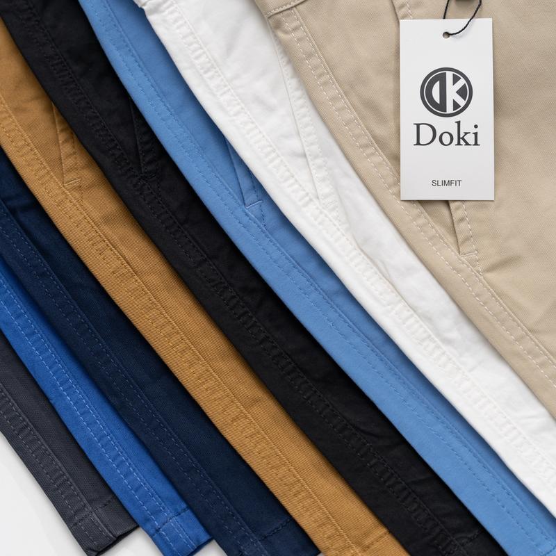 Quần Short Nam Kaki - Doki cao cấp 8 Màu đẹp, quần sooc nam chất co giãn thoải mái, quần đùi nam cotton, quần short kaki nam thoáng mát 7