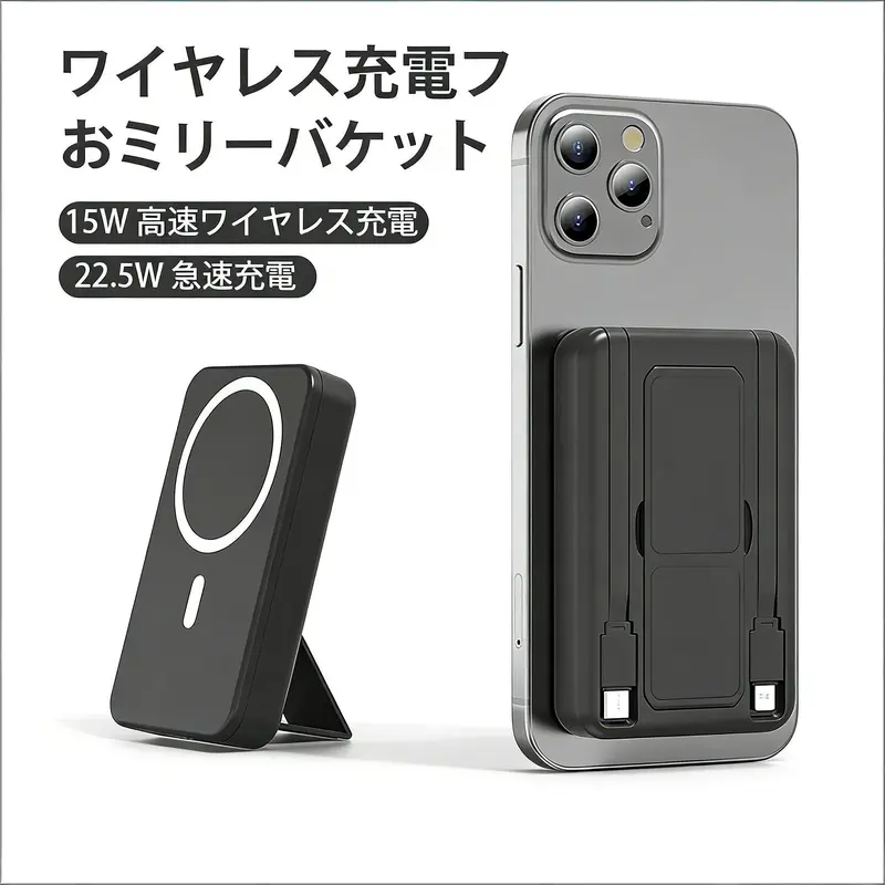 XBJ プロジェクター、1080P対応、450 ANSI、360°回転可能、ワイヤレス