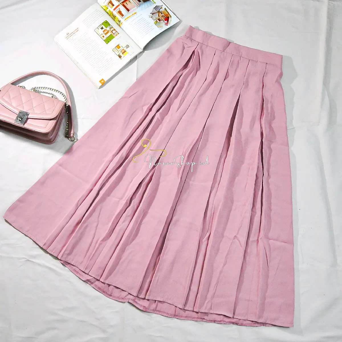 Rok Ruffle Korean Style Wanita Casual Nyaman Kekinian Rempel