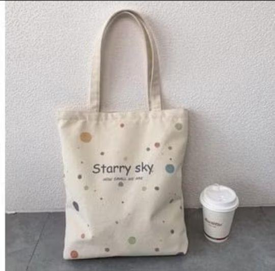 Product Introduction of TOTEBAG ART BIG PRINTING MOTIF STARRY SKY PRINCE PETIT CICRCUS ASTROPY MAKAI RESLETING 5