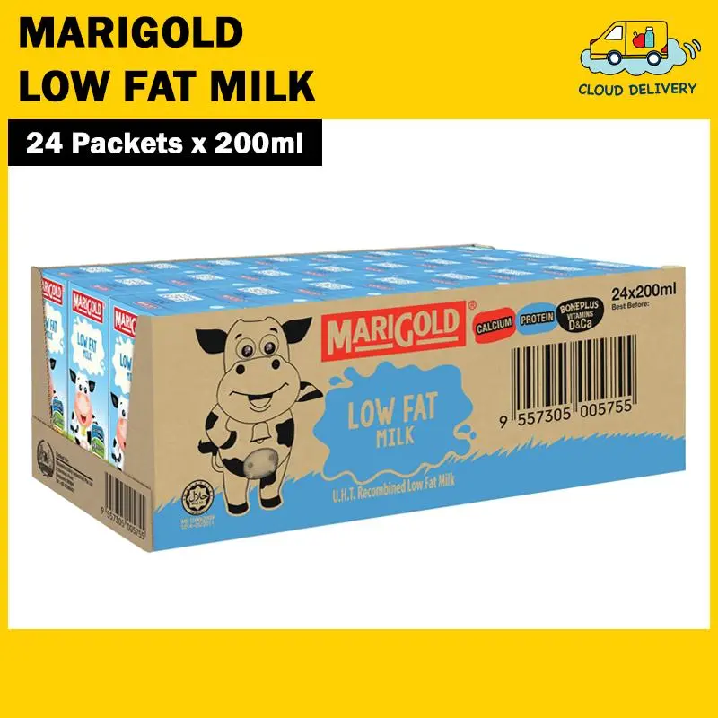 Marigold UHT Milk - Low Fat (24 x 200ml)