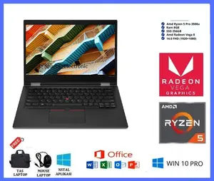 LAPTOP NON TOUCH SERI X395 RYZEN 5 PRO RAM 8GB/1TB SSD 13INCH WIN 10/11 PRO BONUS MOUSE TAS
