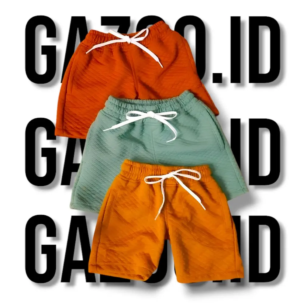 COD 2 PCS  Celana Pendek Anak Laki Laki Diamond Comvy Warna Random - Bahan Katun Diamomd Knit Fashion