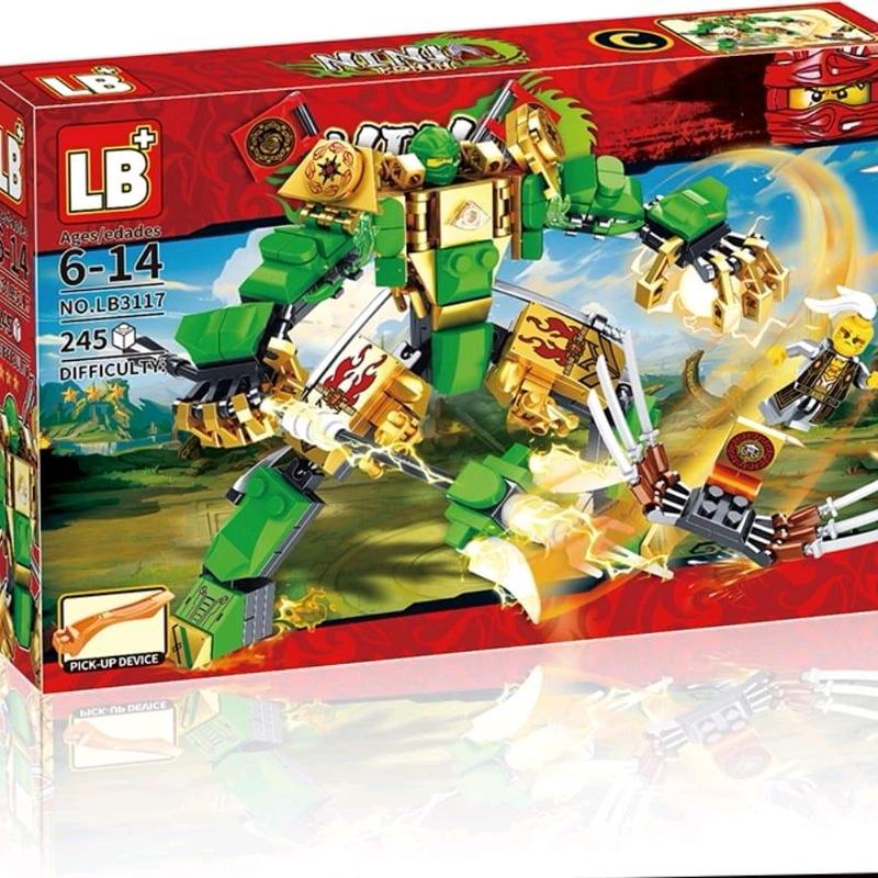 LB3117 mainan balok anak mainan ninja robot besar mainan robot besar ninja 3