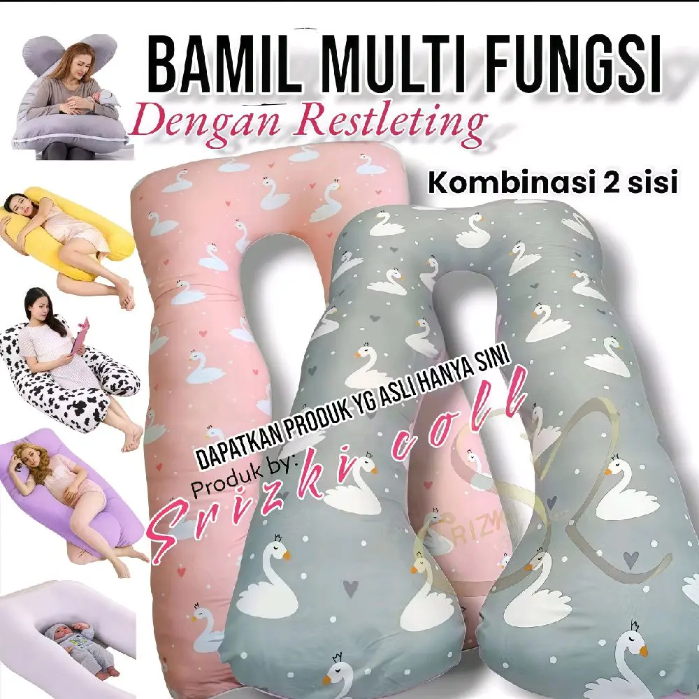 bantal ibu hamil dan menyusui jumbo 120*75cm pakai resleting bantal tidur ibu hamil