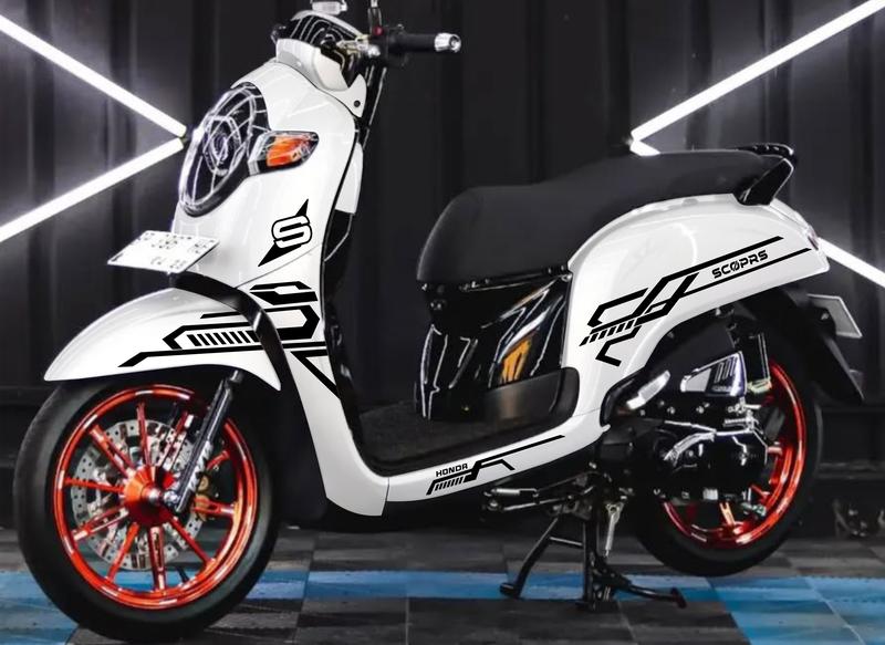Product Introduction of STRIPING CUTTING STICKER HONDA SCOOPY ALL NEW 2017 - 2021 UNIVERSAL LIS VARIASI STIKER Motorcycle 5