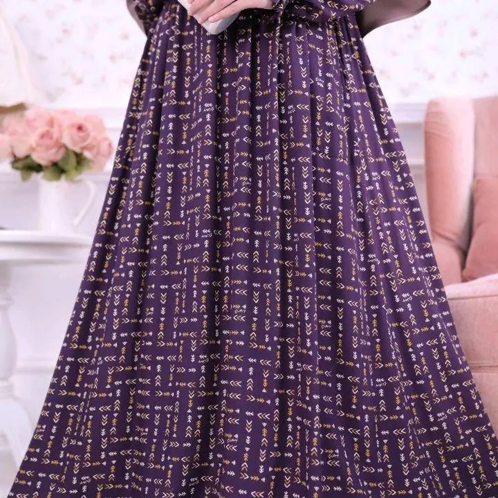 Asha Dark Purple (S) Nightgown Ditsy edisi Maret 2024 1