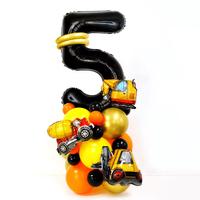 Gambar DINOSO Balon Set Simple Kendaraan 28pcs Balon Paket Dekorasi Kendaraan Kontruksi Penggali Derkoasi Ulang Tahun Anak - 28pcs Set Kendaraan Simple, ANGKA 1 dari DINOSO INDONESIA Kota Administrasi Jakarta Barat 5 Tokopedia