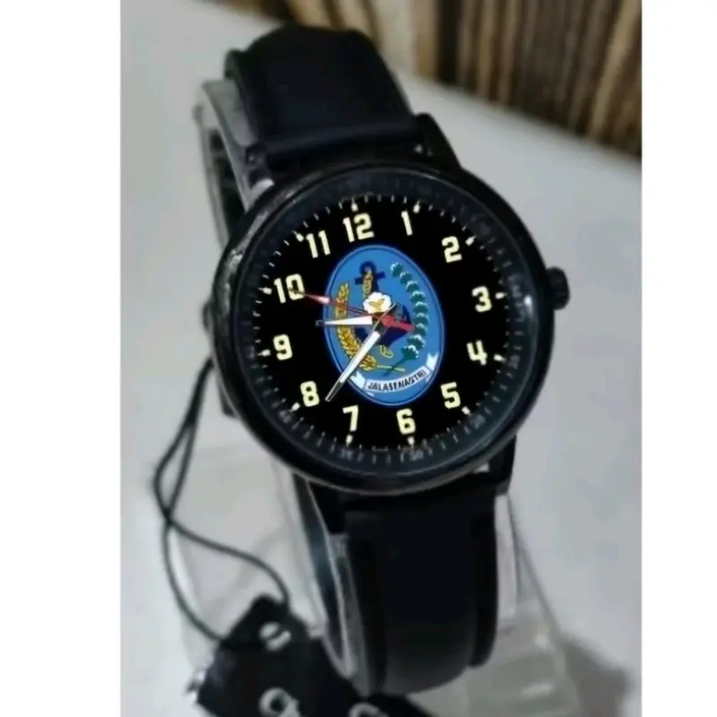 Jam Tangan Wanita Logo Persit TNI AD Tali Kulit Anti Air - Watches Kaca 1