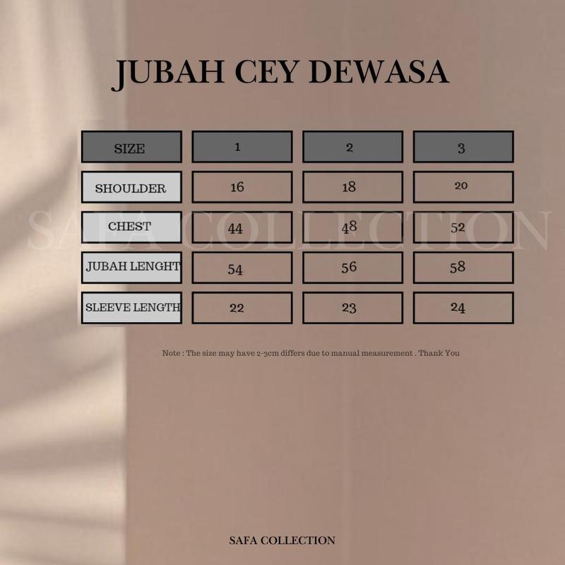 Product Introduction of Baju Jubbah Wanita Cey Dawasa Ironless Warna Merah Jambu Kusam [READY STOCK] - Clothing 0