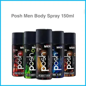 Posh Men Perfumed Body Spray - Parfum  Pria Wangi Tahan Lama 150ml Red