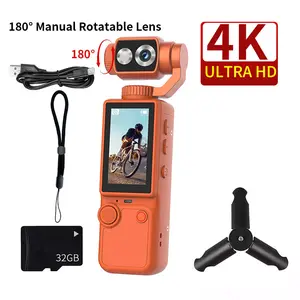 Q8 kamera Vlog Pocket untuk TikTok Helm Motor Sepeda Outdoor Diving & Swimming | Mini Sports Cam Portable Anti Shake