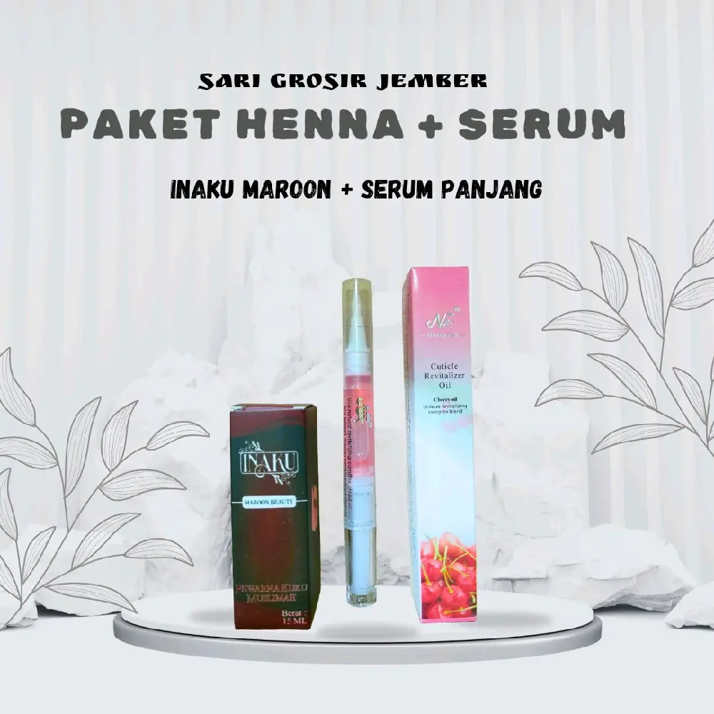 PAKET HENNA + SERUM INAKU DAN FATIMAH