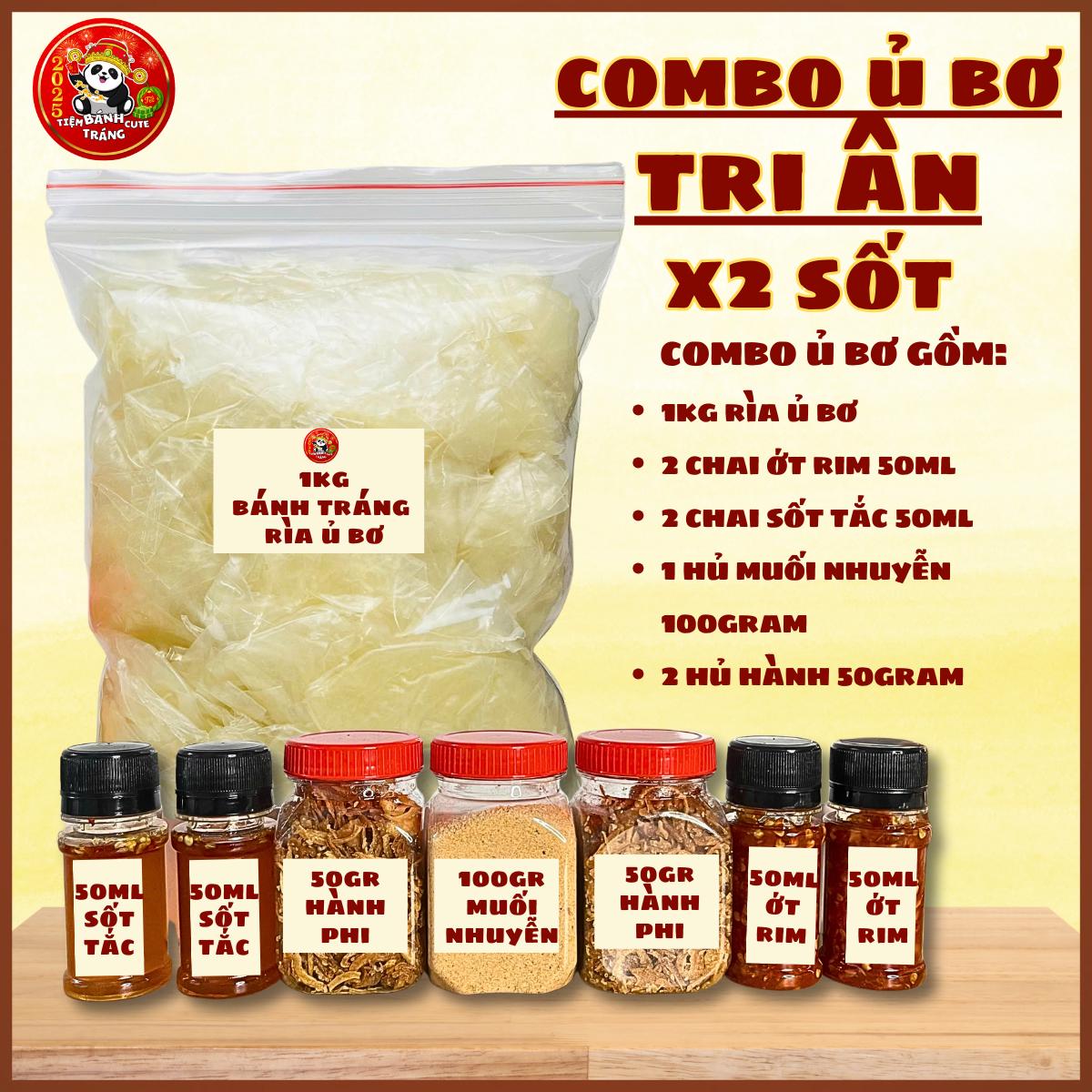 Combo Tri Ân Bánh Tráng Ủ Bơ X2 Sốt Hành Phi Muối Nhuyễn Tiệ