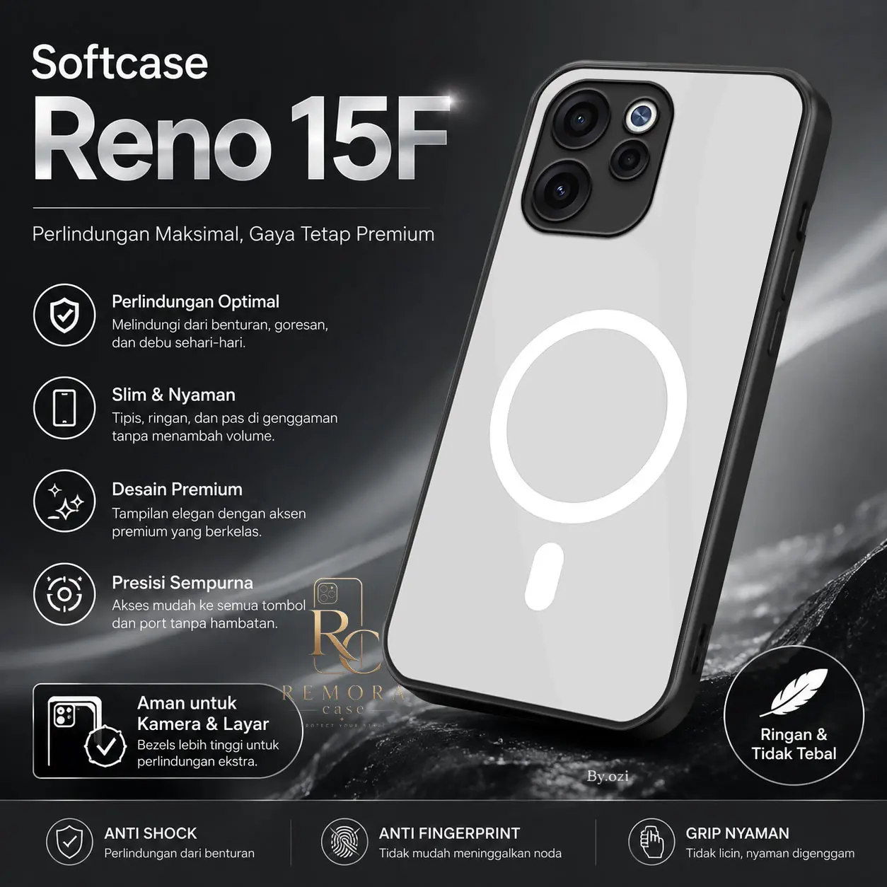 Hp Reno 17 Casing Hp For Redmi 17 Terbaru - Softcase Kaca Akrilic Redmi 17 ...