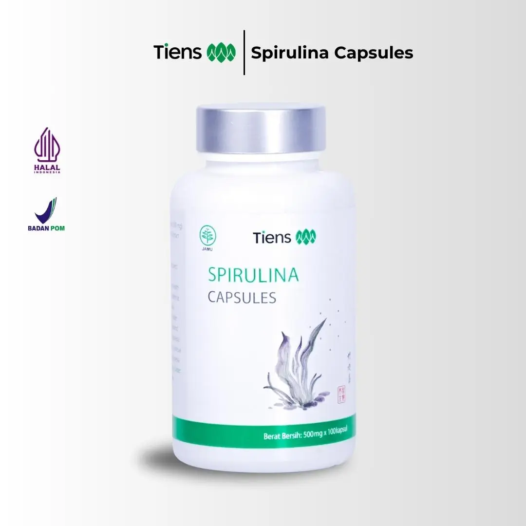 Tiens Spirulina Capsules - Superfood dan Superserat sarana kebutuhan Auto imun, Wasir ,Ambeien ,Sembelit dan radang Usus Besar