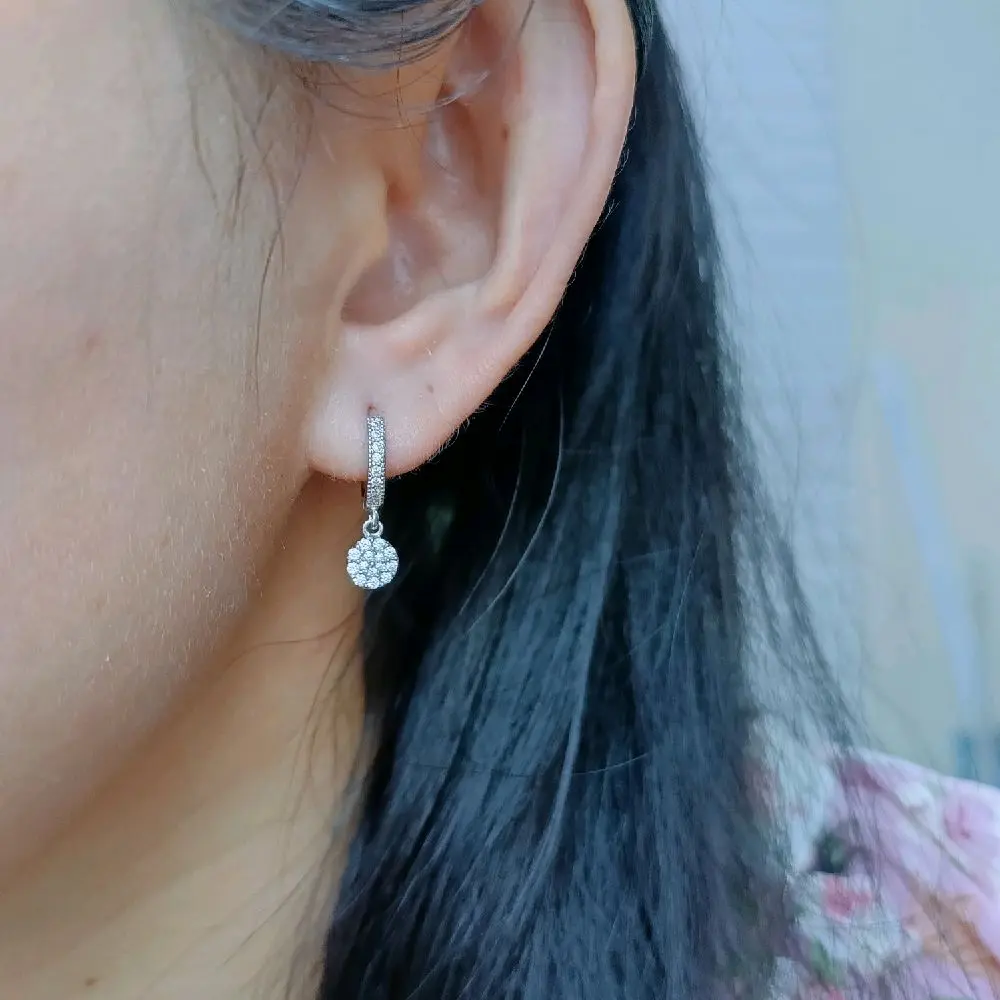 gantung bulat silver