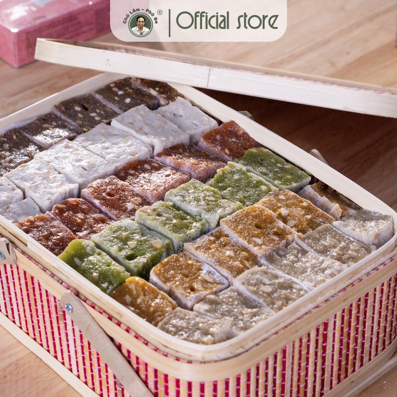 Bánh Chè Lam hiệu Chú Lâm Phù Sa. Bánh CL024LC001 Ăn Vặt Food Snack Cake hữu cơ trà tea box tea box Chua