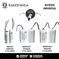 Gambar RakkiPanda Baterai Universal Li-ion 18650 RC Radio Control / Speaker Active Soket PH 2.0 Putih 2 PIN - 7.4V - 8.4V 2600mAh dari Rakki Panda Indonesia Kota Administrasi Jakarta Pusat 1 Tokopedia